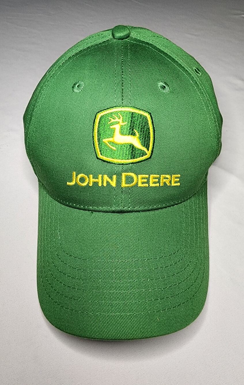 John Deere baseball cap adjustable Green Yellow Nothing Runs Like a Deere